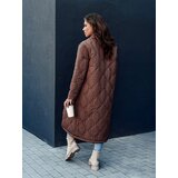 DStreet Płaszcz pikowany damski TRENDIFY brązowy | Shoptok.si