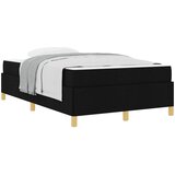  Krevetna konstrukcija Crna 120 x 190 cm tkanina | shoptok.hr