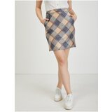 Orsay Beige-gray checkered skirt - Ladies Cijene