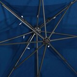  Konzolni suncobran s dvostrukim vrhom 250 x 250 cm azurni | shoptok.hr