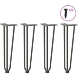 vidaXL noge za mizo za lase 4 kosi antracit 42 cm trdno jeklo | Shoptok.si