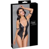 Cottelli Bondage - sijoče, obročkano, odprto telo (črno) | Shoptok.si