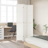  pregrada s 3 panela bijela od masivnog drva paulovnije | shoptok.hr