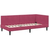 vidaXL Kutni okvir kreveta Ostalo boja crnog vina 90 x 200 cm | shoptok.hr
