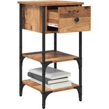  Noćni ormar Smeđa 33.5 x 36 x 70 cm Konstrukcijsko drvo | shoptok.hr