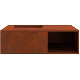  Kamin Smeđa 100 x 100 x 30 cm Čelik otporan na vremenske uvjete | shoptok.hr