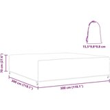 vidaXL Navlaka za vanjski namještaj Crna 300 x 300 x 70 cm 210D | shoptok.hr