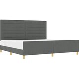  Krevetna konstrukcija Tamno siva 200 x 200 cm tkanina | Eponuda.com