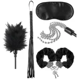 Pipedream Fetish Teaser Kit - početnički BDSM set - 5 kom (crni)