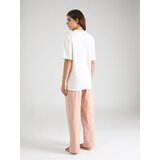 Calvin Klein Underwear Pižama pastelno oranžna / bela | Shoptok.si