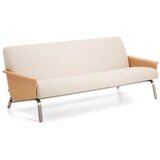 Kave Home Bež sedežna garnitura iz šenilje 205 cm Amsen – | Shoptok.si