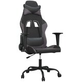  Masažni gaming stol črno in siva umetno usnje | Shoptok.si