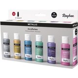 RAYHER Akrilne barve, Metallic, set 6, (20633912) | Shoptok.si