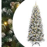  Umjetno božićno drvce Bijela 240 cm PVC, plastika, čelik i PE | shoptok.hr