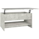 The Living Store Klubska mizica betonsko siva 80x50x40 cm inženirski les - Klubska Mizica, (21421353) | Shoptok.si
