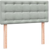 Box Spring krevet s madracem svijetlo sivi 80x210 cm baršun | shoptok.hr