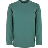 Urban Classics Boys' long-sleeved T-shirt with a green pocket