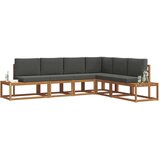  Set vanjskih sofa s jastukom 6 Komad Prirodna i antracit | shoptok.hr
