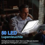 OBOVO povečevalno steklo z LED-osvetlitvijo s 5× povečava in zložljivim stojalom | Shoptok.si