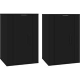  Zidni TV ormarići 2 kom crna 40 x 34,5 x 60 cm | Eponuda.com