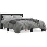  Okvir za krevet crni 140x190 cm konstruirano drvo i metal | shoptok.hr