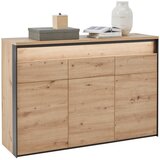 Voleo komoda, črna, hrast artisan | Shoptok.si
