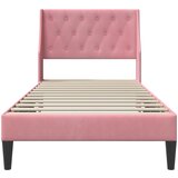  Krevetna konstrukcija Ružičasta 100 x 200 cm Baršun | Eponuda.com