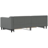  Dnevni krevet na razvlačenje tamnosivi 90 x 190 cm od tkanine | shoptok.hr