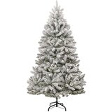 vidaXL Umestno božično drevo Zelena in Bela 270 cm PVC in kovina | Shoptok.si