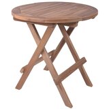 Garden Pleasure Okrugao vrtni stol od masivne tikovine ø 50 cm Luang – | shoptok.hr