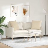  Jastučići za sofu 2 pcs Krema 60 x 60 cm tkanina | shoptok.hr