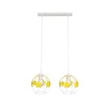  Dečiji luster na sajli STARS 2xE27/15W/230V žuta/bela | Eponuda.com