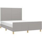  Okvir za krevet bez madraca svjetlosivi 140x200 cm od tkanine | Eponuda.com