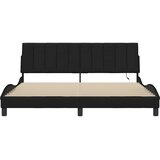  Okvir kreveta bez madraca Hanko crni 180x200 cm od tkanine | shoptok.hr