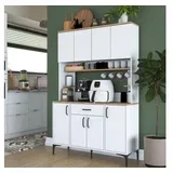 Komoda s ladicama JE177 3348, 120x184.2x40 cm, Bijela