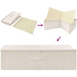 vidaXL Škatla za shranjevanje blago 70x40x18 cm krem, (20618480) | Shoptok.si
