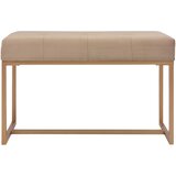 The Living Store Klop 80 cm bež žamet - Klop, (21494817) | Shoptok.si