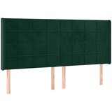  LED uzglavlje tamnozeleno 183 x 16 x 118/128 cm baršunasto | Eponuda.ba