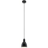 Eglo viseča svetilka priddy (60 w, premer: 15 cm, višina: 110 cm, E27, črna) Cene