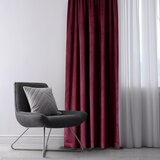 Restilo Bordo rdeča žametna zavesa za delno zatemnitev 140x245 cm Eyelets – | Shoptok.si