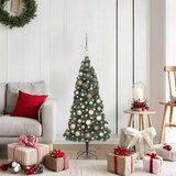  Umjetno božićno drvce s rasvjetom i setom kuglica Zelena 120 cm | shoptok.hr