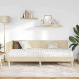  Kotni okvir postelje z matrico Drugo 2 pcs krema blago, (5000121438) | Shoptok.si