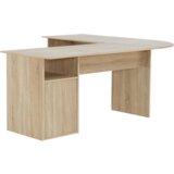 Kondela Kotna računalniška miza, hrast sonoma/bela, MAURUS NEW MA11 | Shoptok.si