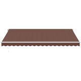 Tenda na ručno uvlačenje s LED smeđa 450 x 350 cm | Eponuda.ba