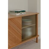 UMAGE Vitrina od punog hrasta s kliznim vratima u prirodnoj boji 135x73,5x48 cm Italic – | shoptok.hr