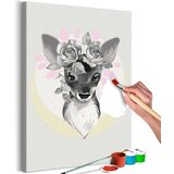  Slika za samostalno slikanje - Doe with Flowers 40x60 Cijene