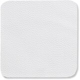 Kela SET PODMETAČA ZA ČAŠU KIMARA, 10x10x0,2cm PU-KOŽA BIJELA 4/1 | shoptok.hr