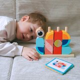 Tooky Toy Tooky drvena igračka – rak, slagalica za slaganje blokova (pastel) | shoptok.hr
