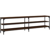 TV ormarić boja hrasta 180x30x50 cm konstruirano drvo i metal | shoptok.hr