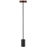 Nova Luce Crna/u tamnoj prirodnoj boji metalna LED stojeća svjetiljka (visina 135 cm) Thea – | shoptok.hr